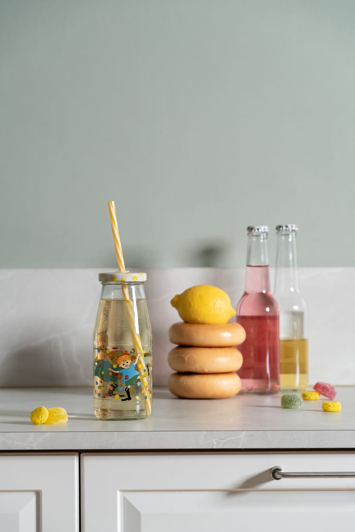 Pippi fles met deksel en rietje 4,5 dl, Hopsasa Muurla