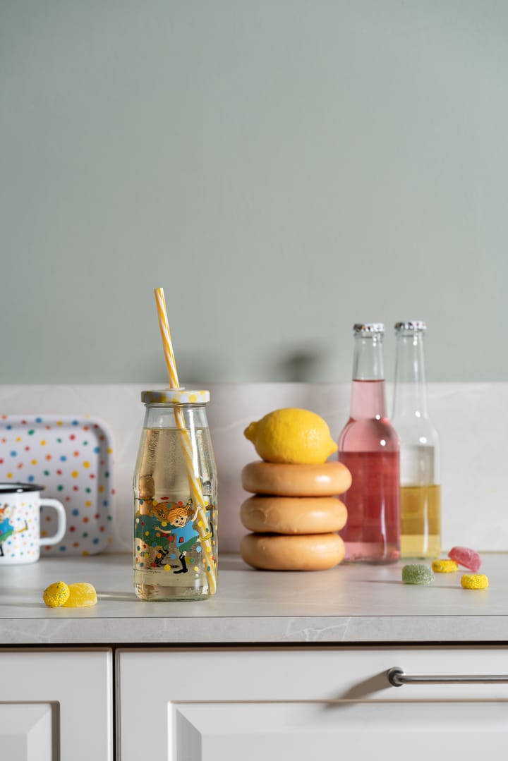 Pippi fles met deksel en rietje 4,5 dl, Hopsasa Muurla