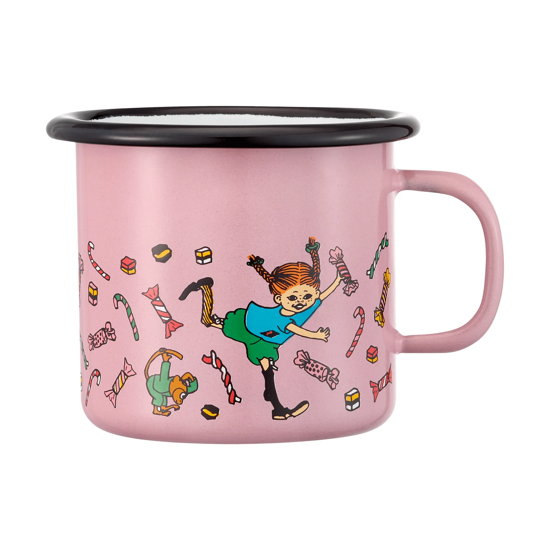 Pippi- geëmailleerde mok 2,5 dl, Candy Muurla