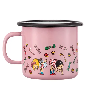 Pippi- geëmailleerde mok 2,5 dl - Candy - Muurla