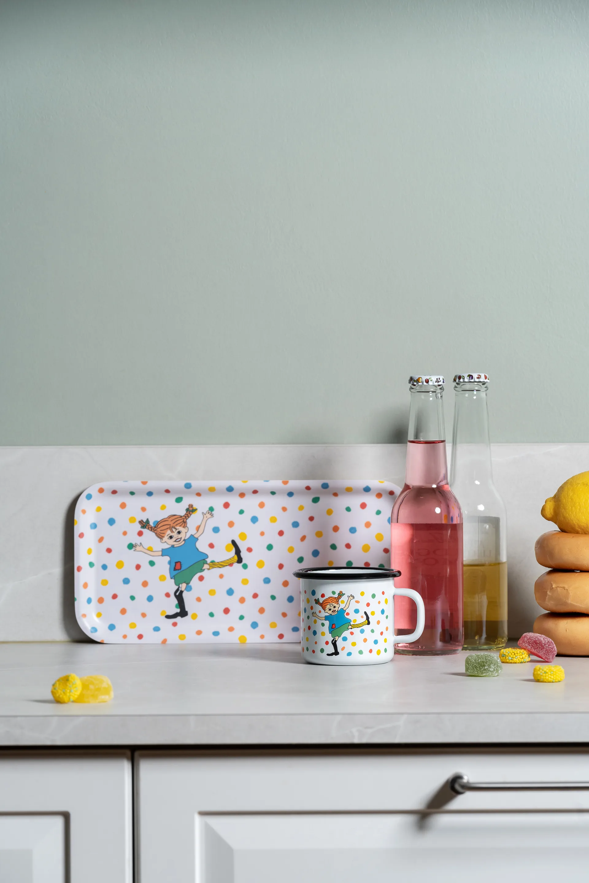 Pippi- geëmailleerde mok 2,5 dl, Hopsasa Muurla