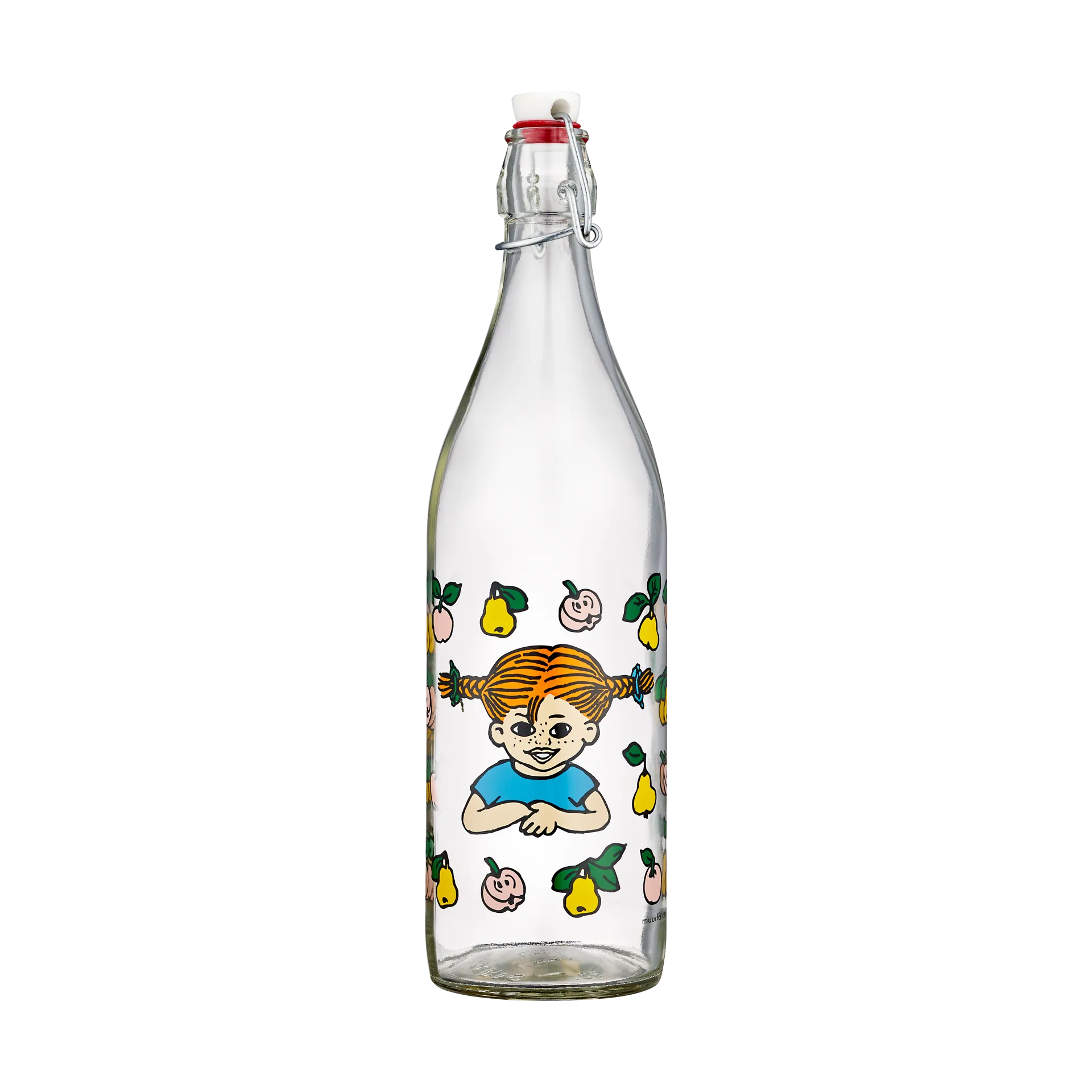 Pippi glazen fles 1 L, Fruits Muurla