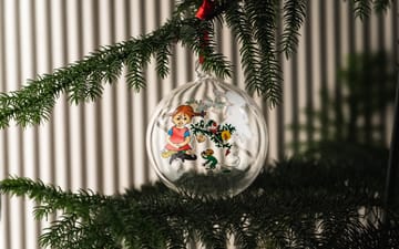 Pippi kerstbal Ø9 cm - Pippi Langkous - Muurla