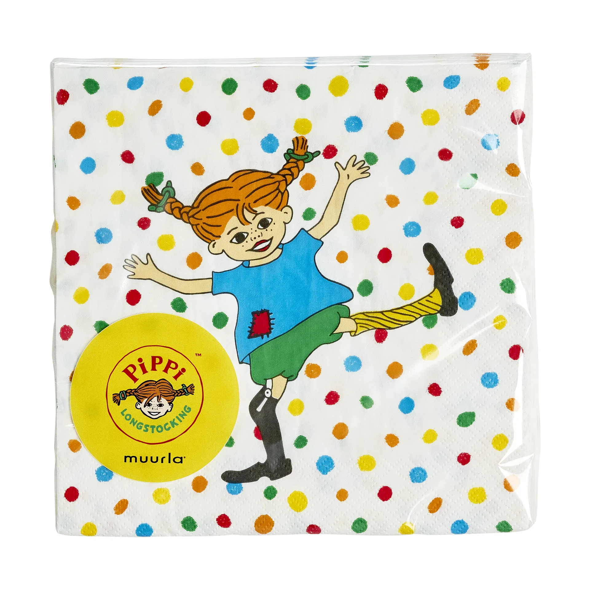 Pippi servetten 33x33 cm 20-pack, Hopsasa Muurla