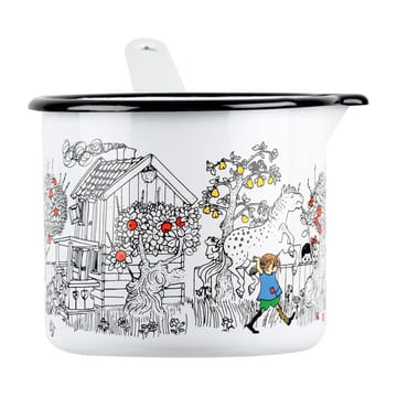 Pippi The Way Home steelpan 1,3 liter - White - Muurla
