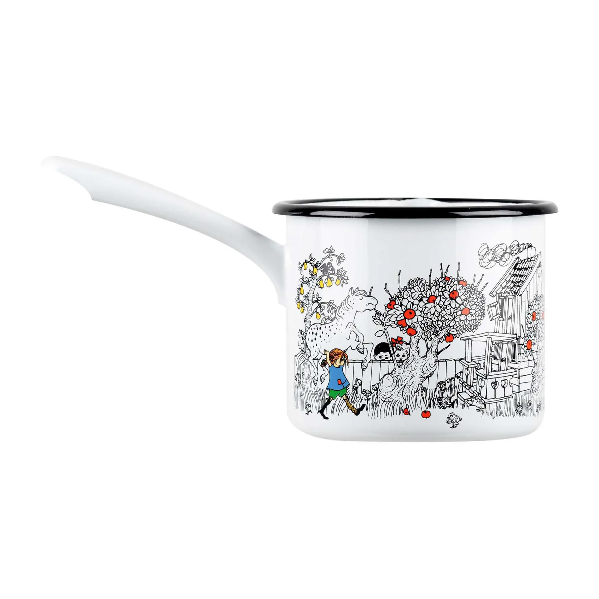 Pippi The Way Home steelpan 1,3 liter, White Muurla