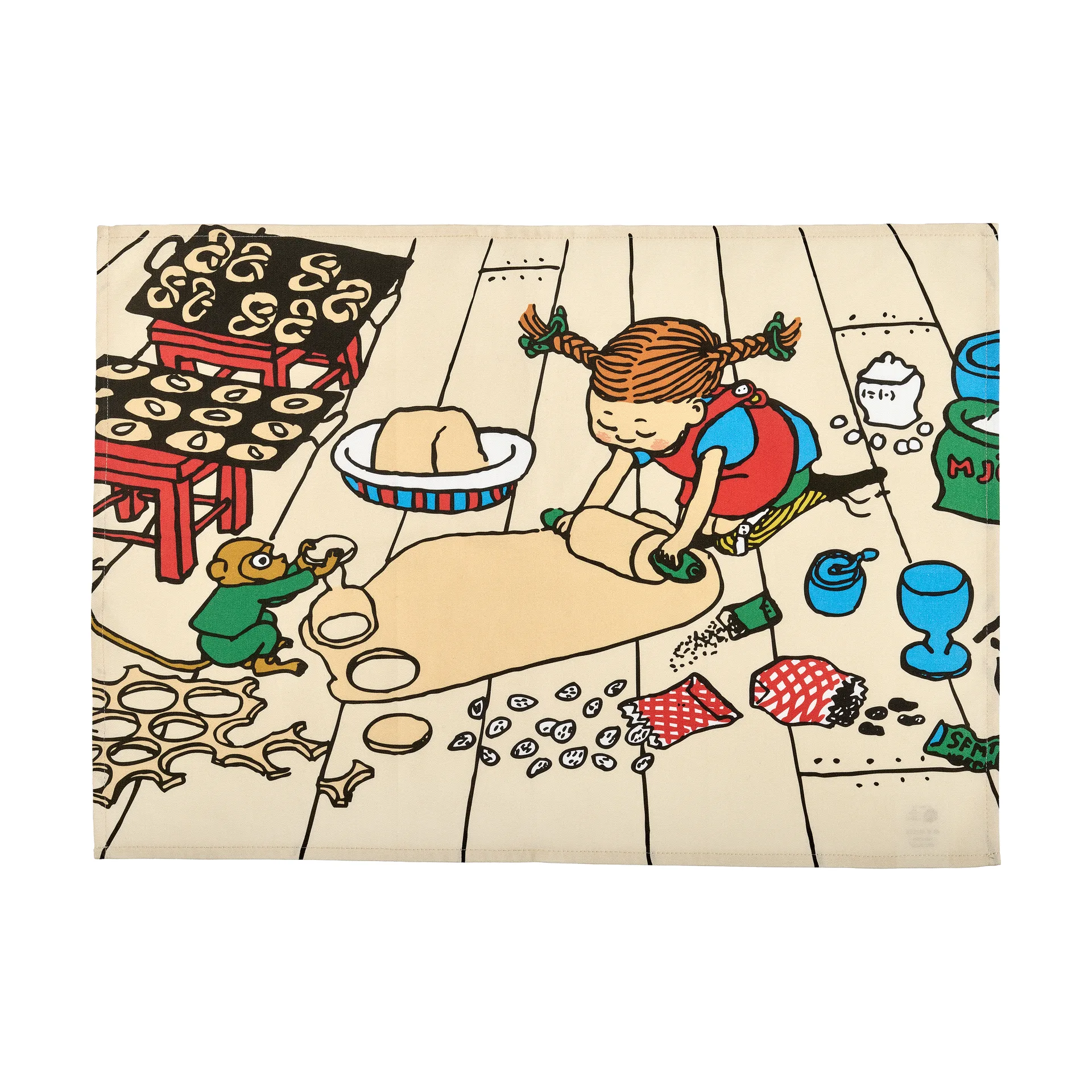 Pippi theedoek 50x70 cm, Baking Muurla