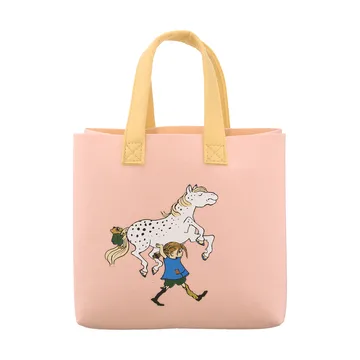 Pippi Tote Bag tas 25x25 cm - Pippi and the Horse - Muurla