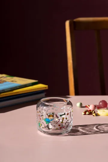 Pippi windlicht Ø9x8 cm - Candy - Muurla