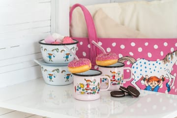 Pippi's birthday emaillen mok 3,7 dl - Pink - Muurla
