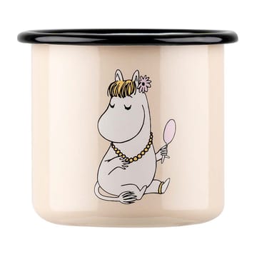 Snorkmaiden Retro emaillemok 37 cl - Beige - Muurla