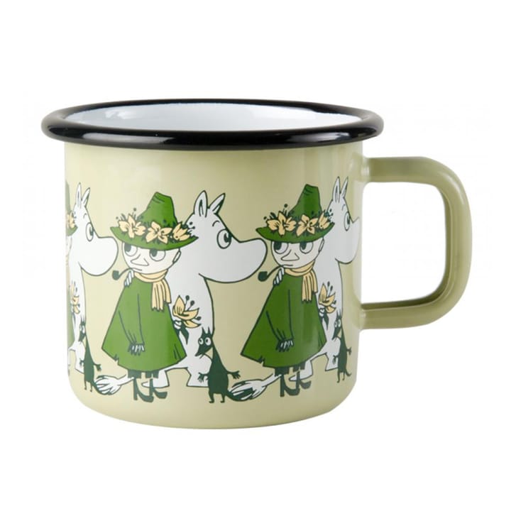 Snufkin and Moomin emaille mok - 3,7 dl. - Muurla