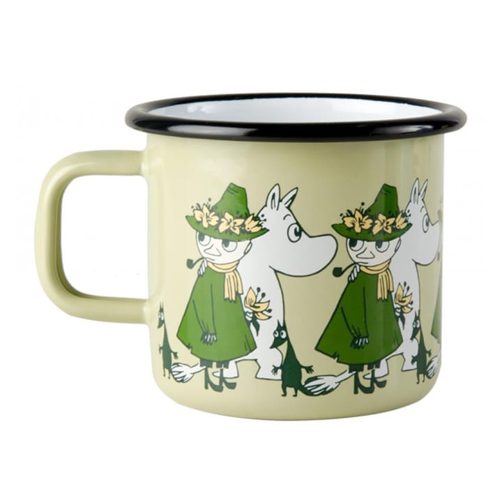 Snufkin and Moomin emaille mok - 3,7 dl. - Muurla