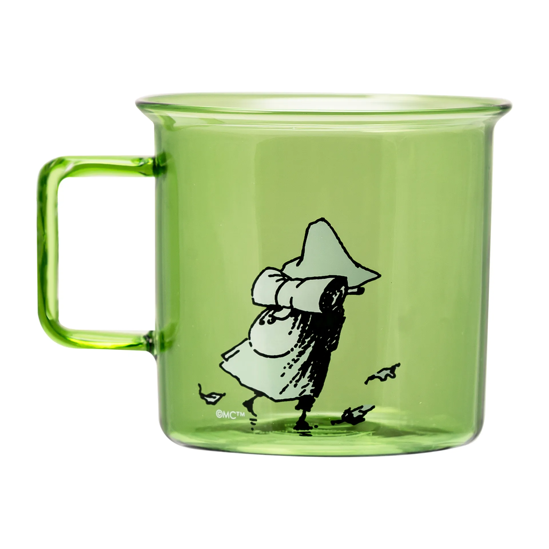 Snufkin glazen mok 35 cl, Groen Muurla