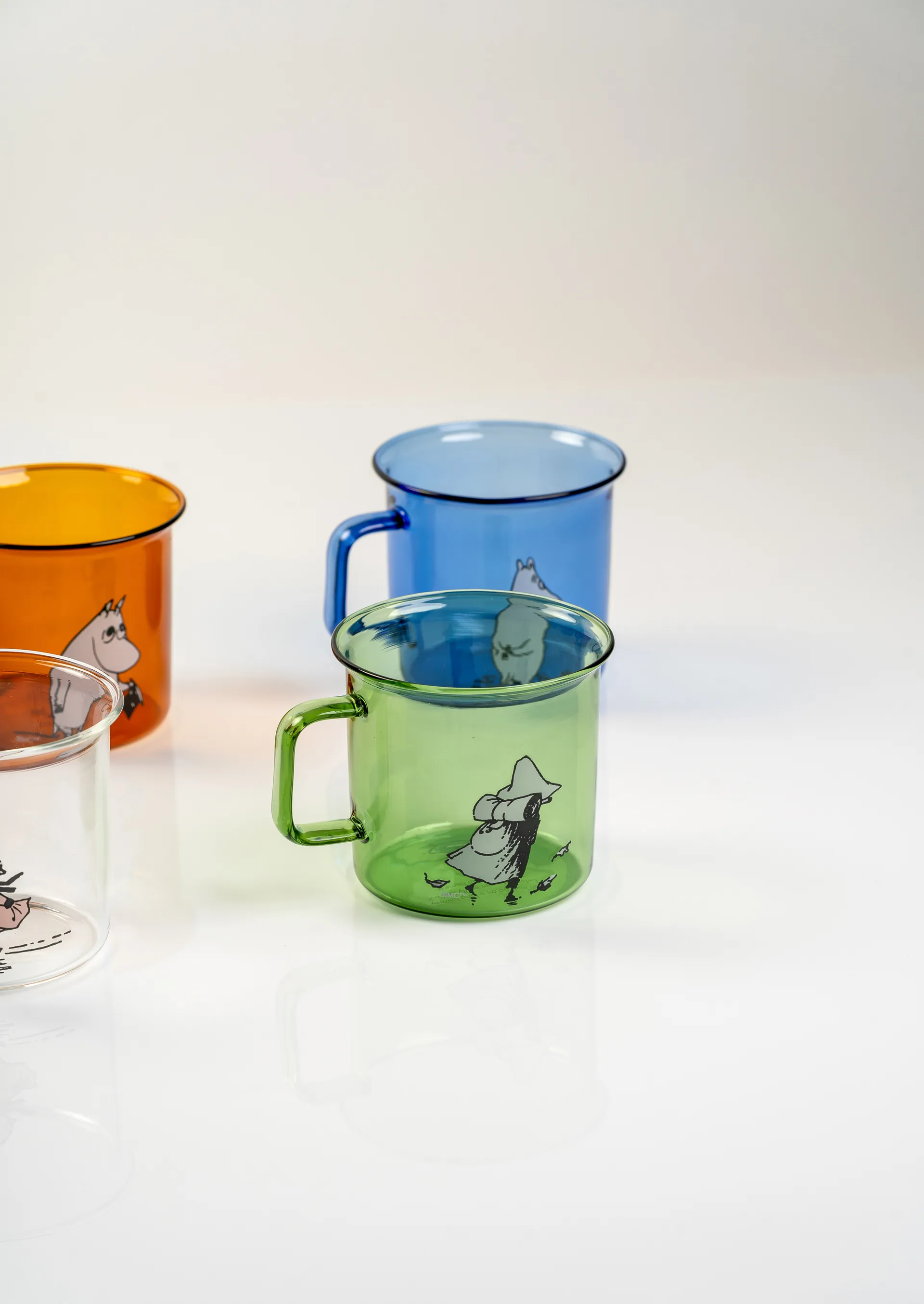 Snufkin glazen mok 35 cl, Groen Muurla