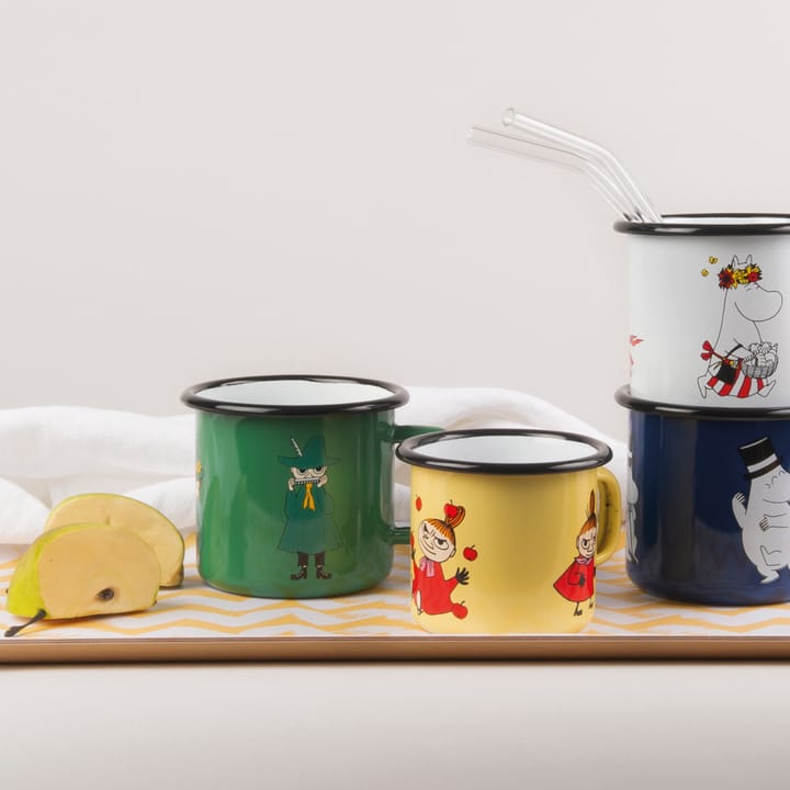 Snusmumriken emaillen mok 37 cl, Groen Muurla