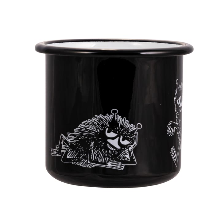 Stinky emaille mok 37 cl, Zwart Muurla