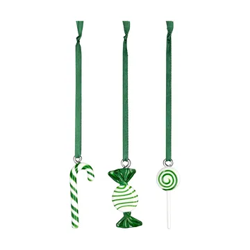Sweets kerstdecoratie 3-pack - Groen - Muurla