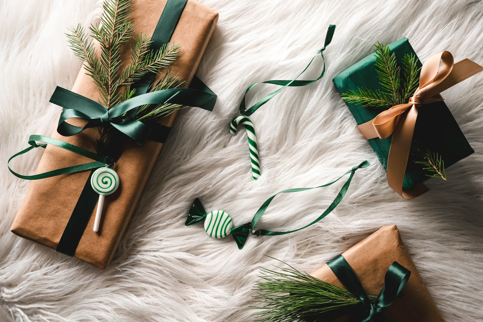 Sweets kerstdecoratie 3-pack, Groen Muurla