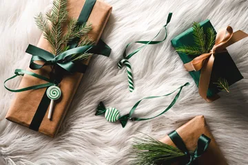 Sweets kerstdecoratie 3-pack - Groen - Muurla