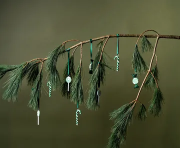 Sweets kerstdecoratie 3-pack - Groen - Muurla