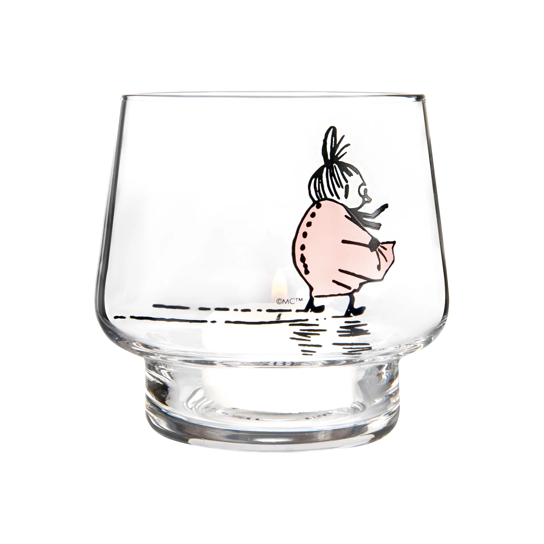 The strong-willed theelichthouder, Helder-roze Muurla