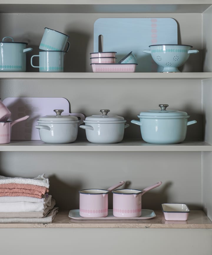 Vappu emaille ovenschaal, Roze Muurla