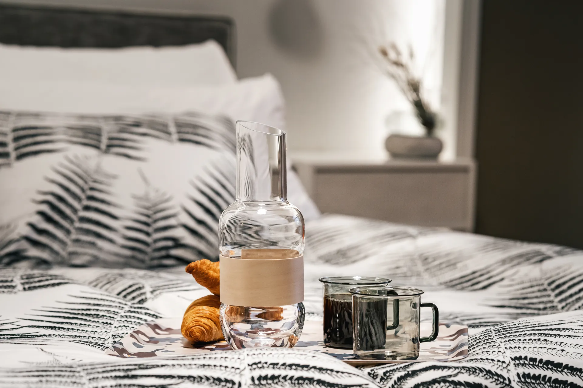 Veneer karaf 1 L, Transparant-berken Muurla