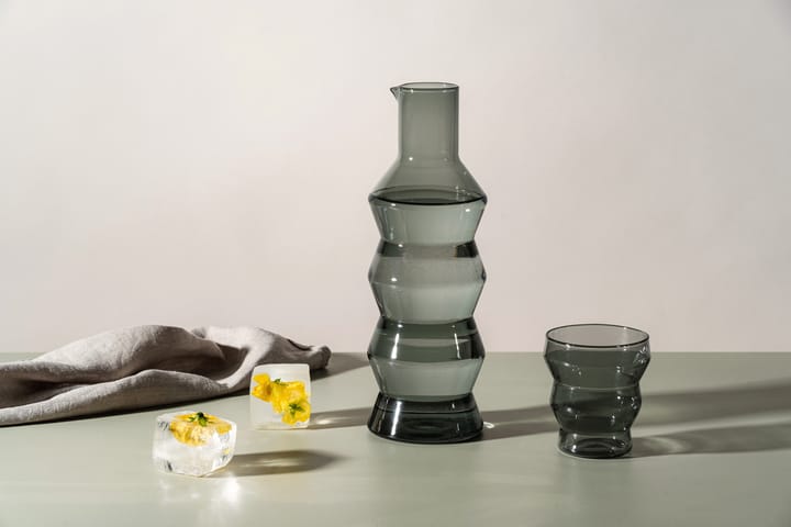 Waves drinkglas 30 cl, Grijs Muurla