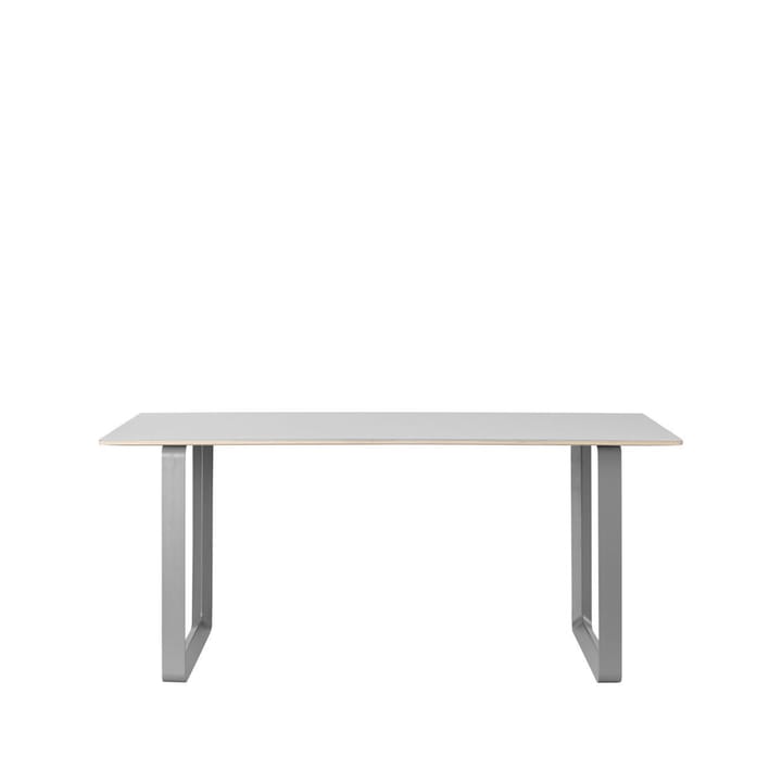 70/70 eettafel 170x85 cm - Grey linoleum-Plywood-Grey - Muuto