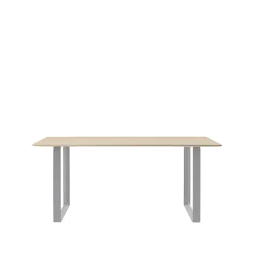 70/70 eettafel 170x85 cm - Oak veneer-Plywood-Grey - Muuto