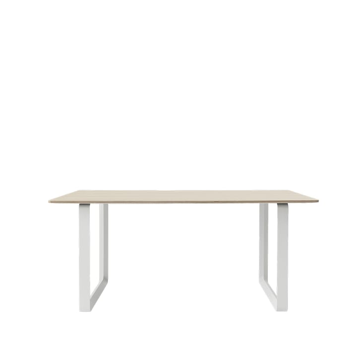 70/70 eettafel 170x85 cm - Oak veneer-Plywood-White - Muuto