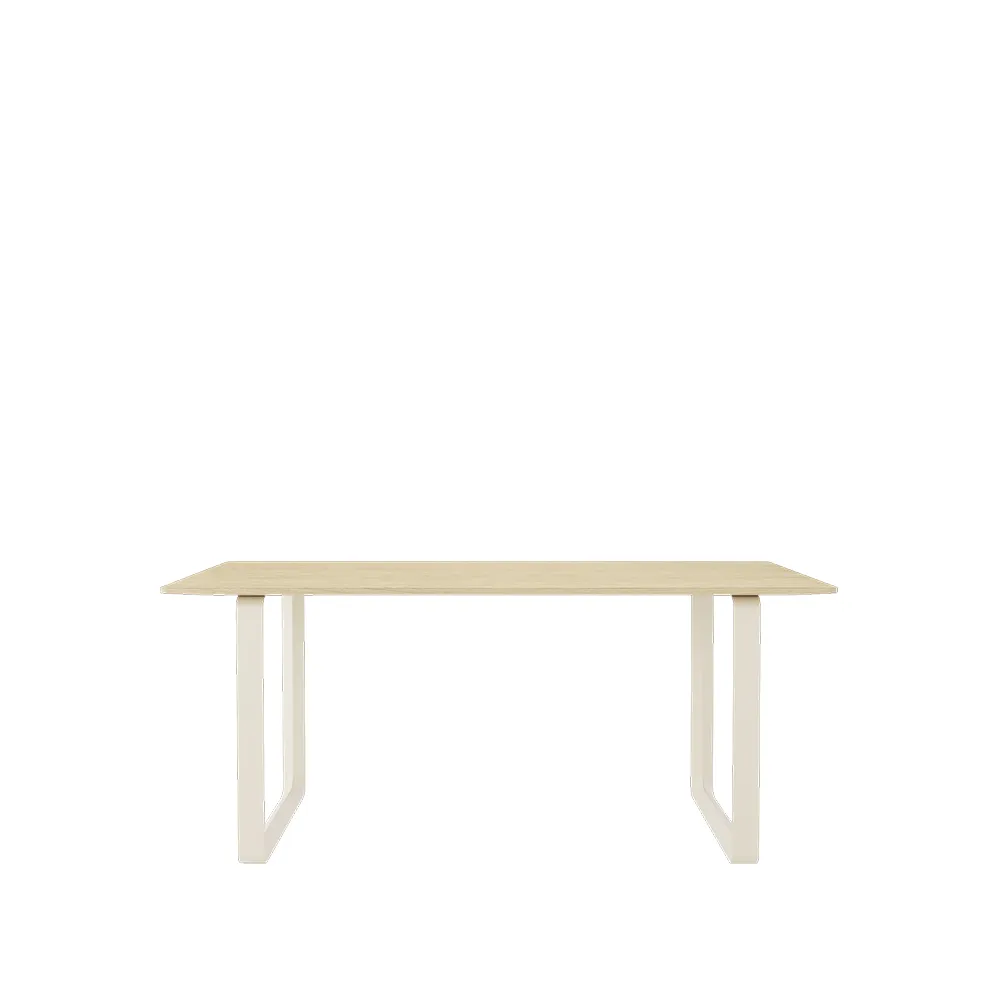 70/70 eettafel 170x85 cm, Solid oak-Sand Muuto