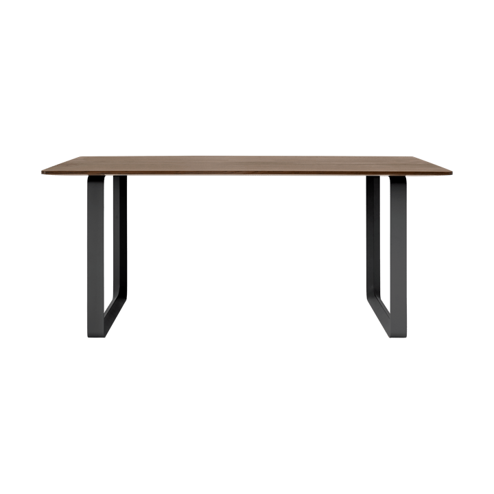 70/70 eettafel 170x85 cm - Solid smoked oak-Black - Muuto