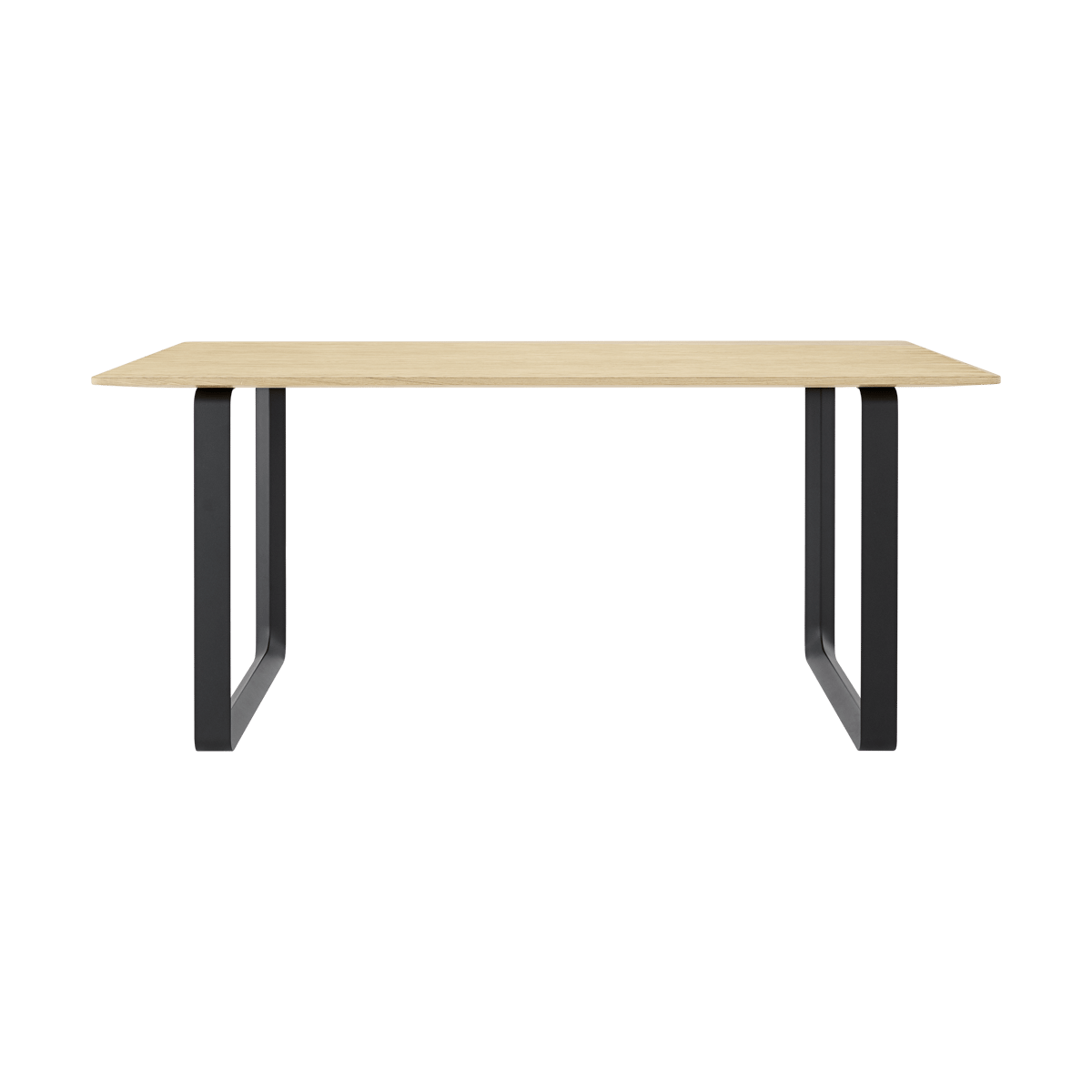 Muuto 70/70 eettafel 170x85 cm Solid smoked oak-Black