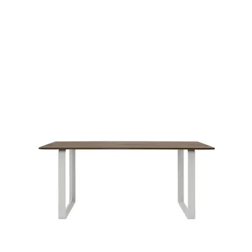 70/70 eettafel 170x85 cm - Solid smoked oak-Grey - Muuto