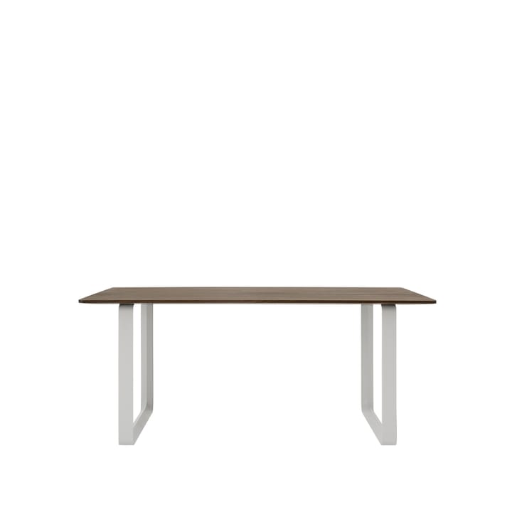 70/70 eettafel 170x85 cm - Solid smoked oak-Grey - Muuto