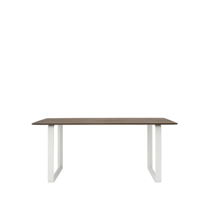 70/70 eettafel 170x85 cm - Solid smoked oak-White - Muuto