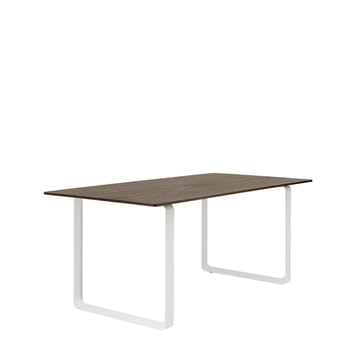 70/70 eettafel 170x85 cm - Solid smoked oak-White - Muuto