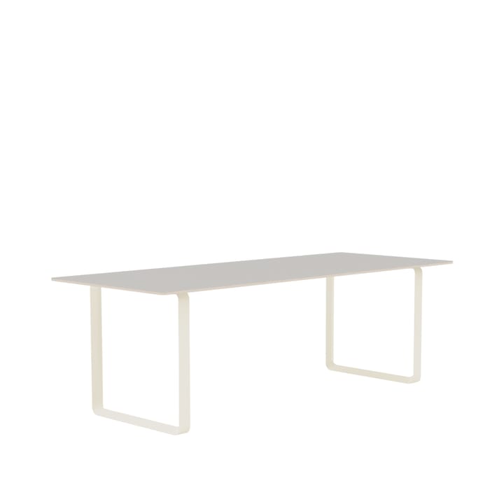 70/70 eettafel 225x90 cm - Grey linoleum-Plywood-Sand - Muuto
