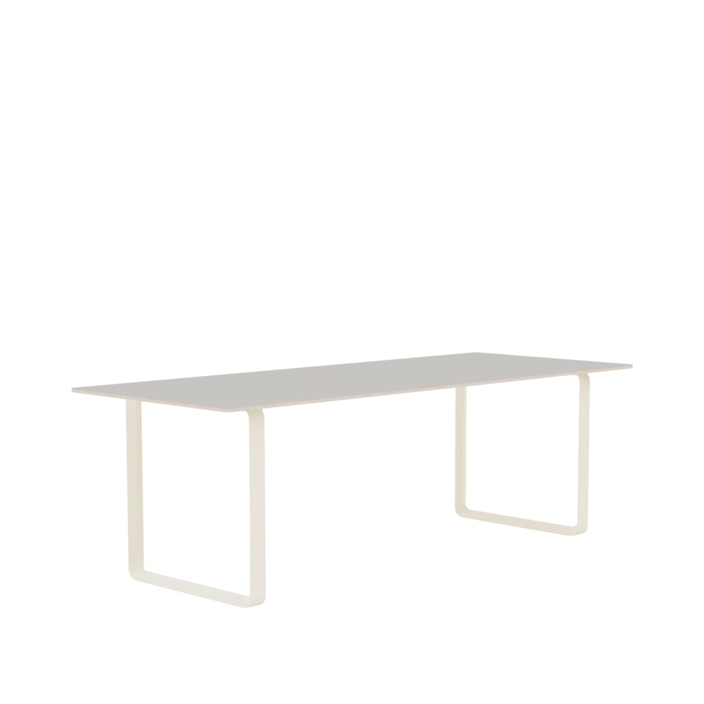 Muuto 70/70 eettafel 225x90 cm Grey linoleum-Plywood-Sand