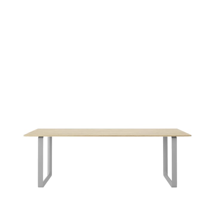 70/70 eettafel 225x90 cm - Solid oak-Grey - Muuto