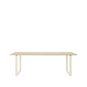 70/70 eettafel 225x90 cm - Solid oak-Sand - Muuto