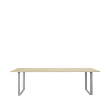 70/70 eettafel 255x108 cm - Solid oak-Grey - Muuto
