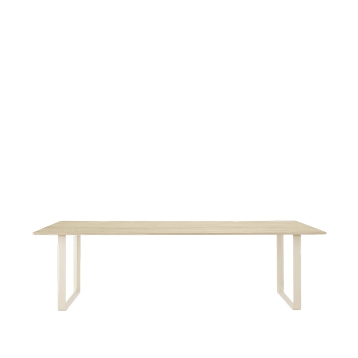 70/70 eettafel 255x108 cm - Solid oak-Sand - Muuto