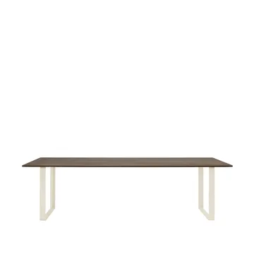 70/70 eettafel 255x108 cm - Solid smoked oak-Sand - Muuto