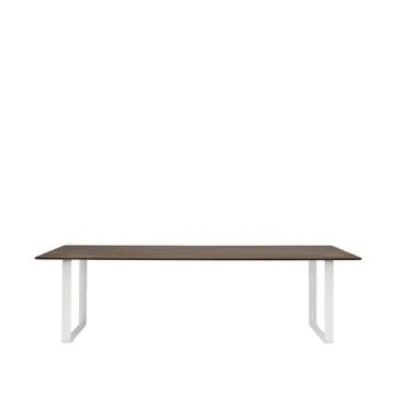 70/70 eettafel 255x108 cm - Solid smoked oak-White - Muuto