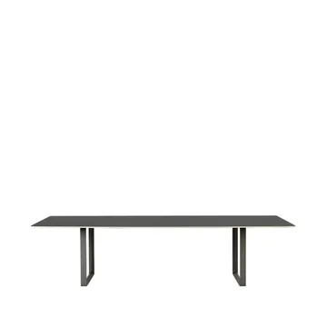 70/70 eettafel 295x108 cm - Black linoleum-Plywood-Black - Muuto