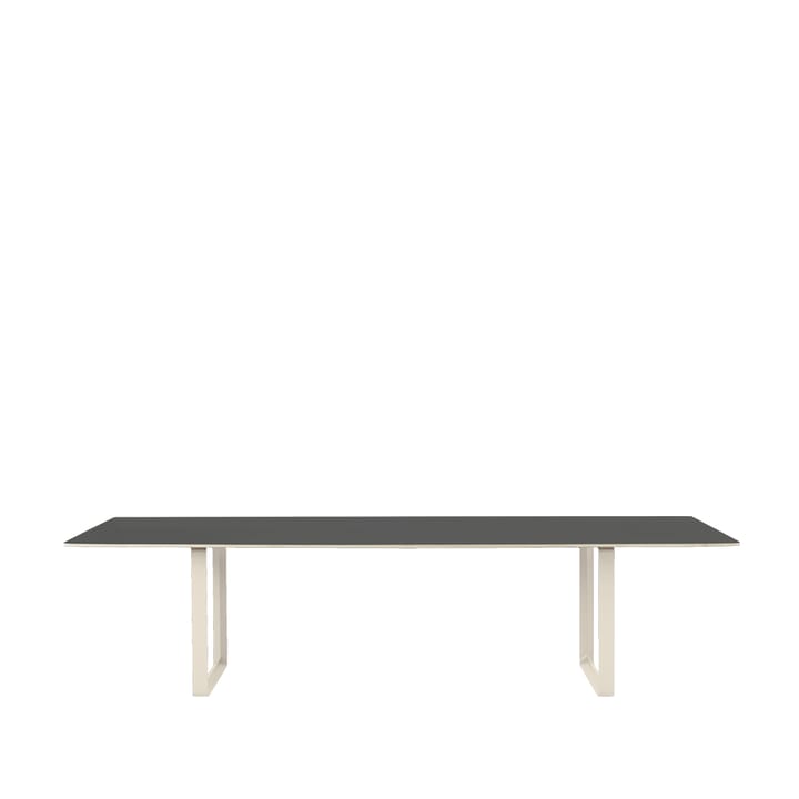 70/70 eettafel 295x108 cm - Black linoleum-Plywood-Sand - Muuto