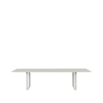 70/70 eettafel 295x108 cm - Grey linoleum-Plywood-Grey - Muuto